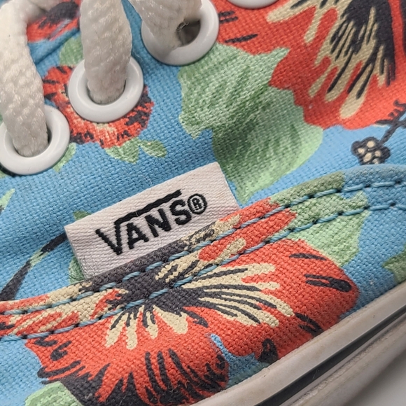 VANS AUTHENTIC STAR WARS YODA ALOHA FLORAL SKY BLUE OFF WHITE ERA Men 7/ Wm 8.5 - Picture 9 of 12